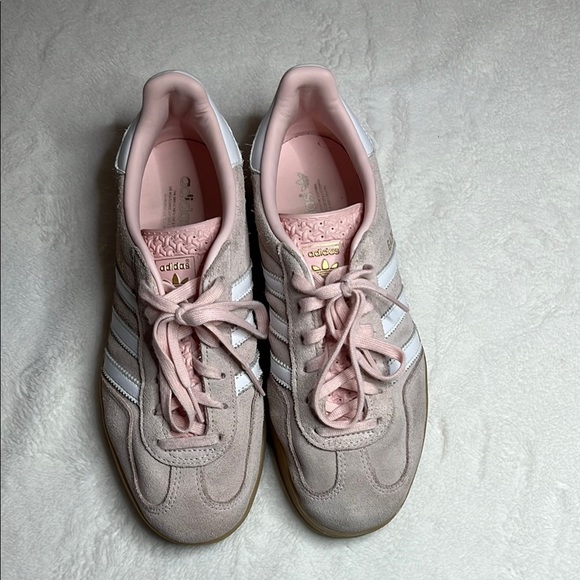 adidas Shoes - Adidas Pink and White Retro-Inspired Sneakers